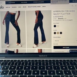 ALO Airbrush 7/8 High Waist Flutter Legging